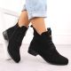 19. Women’s Lace-Up and Zip Ankle Boots, Warm-Lined, Black M.Daszyński SA198-24