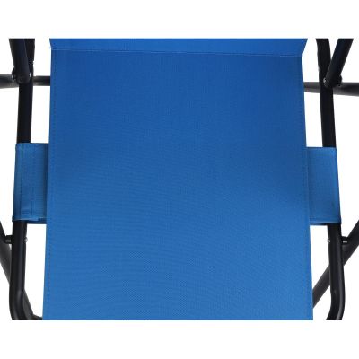 27. CAMPING CHAIR WITH ARMRESTS 52x44x75CM FOLDING BLUE