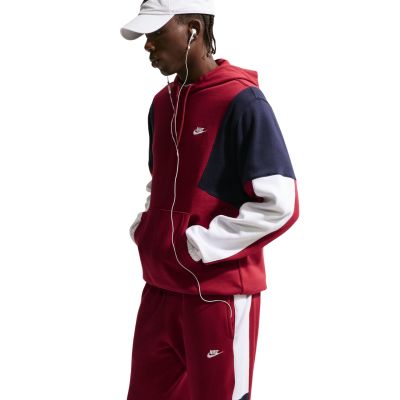 3. Nike Sportswear Club Men's Burgundy Tracksuit HV1165 613
