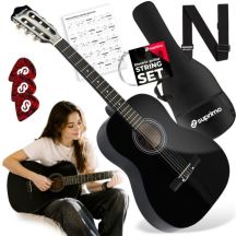 SUPRIMO CG34 BK classical guitar 3/4 36 inch black