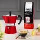 4. BIALETTI 3-cup coffee maker Moka Express 5466 red