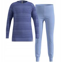 Thermal underwear - Odlo Set long ACTIVE WARM SET size 164cm Navy blue