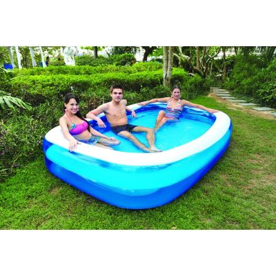 11. RECTANGULAR FAMILY INFLATABLE POOL 262x175x50CM 51258