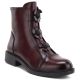 Women's ankle boots with decorative flowers, insulated, burgundy, Potocki SZ12852