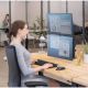9. Fellowes Ergonomics Dual Vertical Monitor Arm - Platinum Series