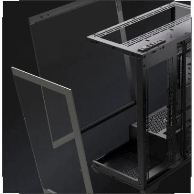 Corsair 3500X LXR LINK Tempered Glass Mid-Tower Case, Black