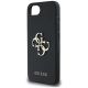 6. Guess PU Grained 4G Metal Logo case for iPhone 16e - black