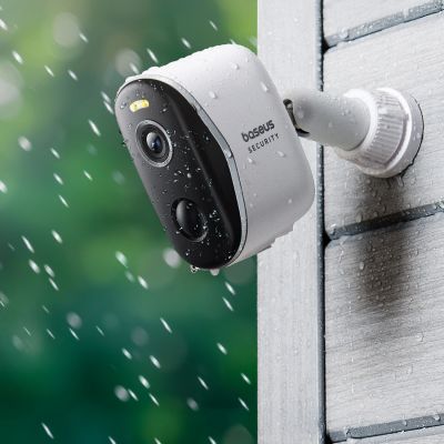 7. Baseus Security N1 2K Outdoor Camera – White