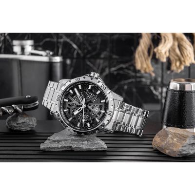 5. Men's Watch Skmei 9337SIBK + BOX