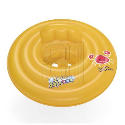 6. Bestway 32096 Swim Safe Wondersplash Round 3-Ring Baby Boat 92800497001