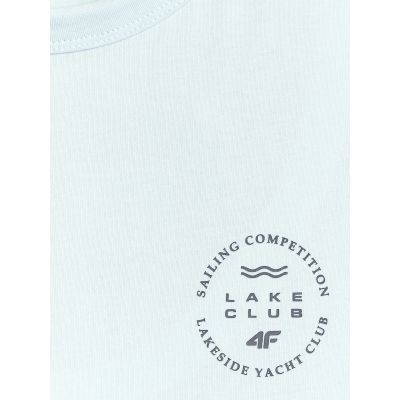 6. Men's sleeveless relaxed smooth t-shirt 4F 4FRSS26TSLEM330-34S