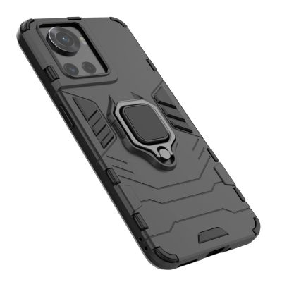 15. Ring Armor armored hybrid case cover + magnetic holder for OnePlus Ace black