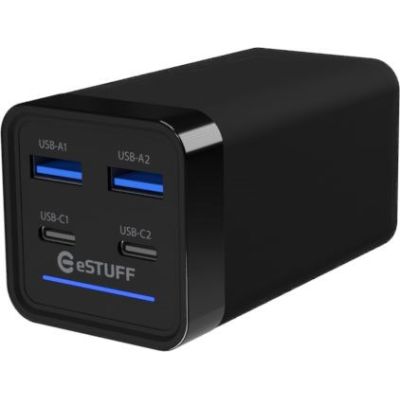 10. eSTUFF ES635200 Mobile Charger Laptop Black AC Fast Charging Internal