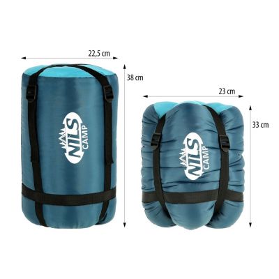9. NILS CAMP NC2012 grey-blue sleeping bag