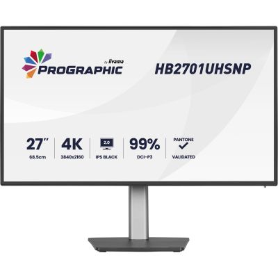 2. iiyama PROGRAPHIC HB2701UHSNP-B1 computer monitor 68.6 cm (27") 3840 x 2160 px 4K Ultra HD LCD Black