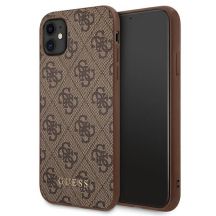 Guess 4G Metal Gold Logo Case for iPhone 11 / Xr 6.1" - Brown