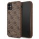 Guess 4G Metal Gold Logo Case for iPhone 11 / Xr 6.1" - Brown