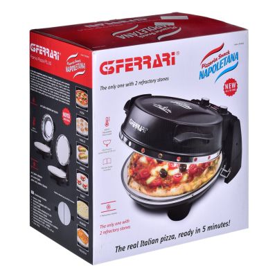 12. G3Ferrari G1003210 Plus evo black 2 stone pizza oven