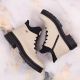 6. Waterproof, Comfortable Beige Women’s Insulated Ankle Boots Rieker Y3163-60