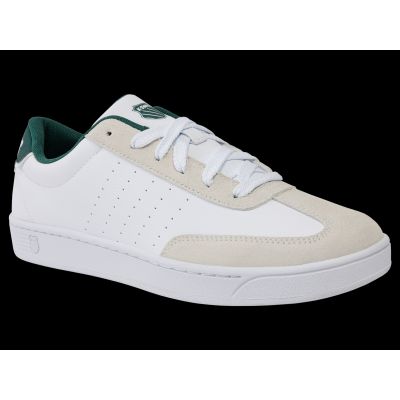 2. K-swiss sneakers COURT BALBOA WHITE/CLOUD DANCER/POSY GREEN-M (04735-168-M)