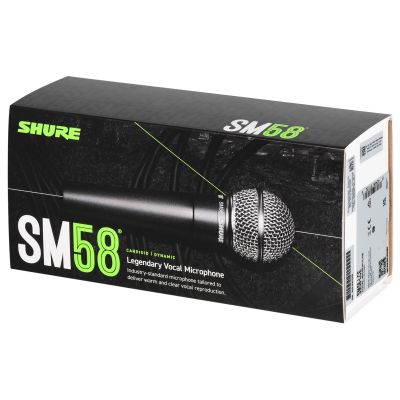 10. Shure SM58-LCE - Dynamic, cardioid, vocal microphone