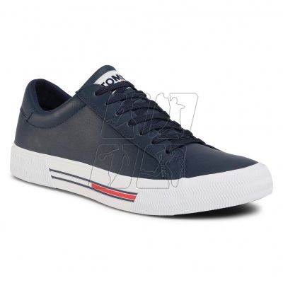 2. Tommy Jeans Essential Leather Sneaker M EM0EM00567-C87 shoes