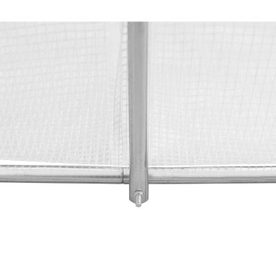 6. GREENHOUSE GARDEN TUNNEL 200x200x200CM PE STRUCTURE WHITE STEEL