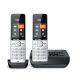 Gigaset COMFORT 500A duo analog/DECT telephone Caller Name and ID Black, Silver