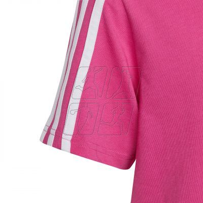 5. adidas Essentials 3-Stripes Cotton Loose Fit Boyfriend Tee Jr IC3639