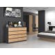 6. Chest of drawers M8 140 138x40xH97 anthracite/artisan