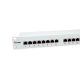 2. Equipment 19" Patch Panel 24xRJ45 Cat6 FTP 1U 250MHz RAL7035