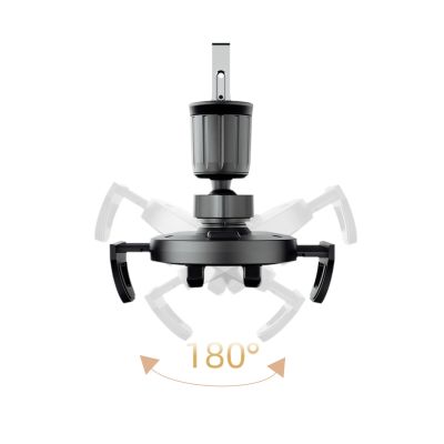 4. Dudao F2+ smartphone holder for air vent, clamp - black