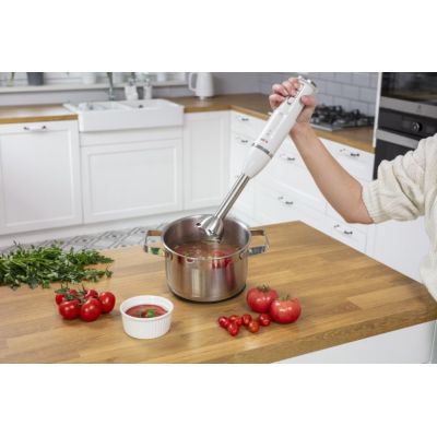 5. MPM MBL-43 hand blender set, 500 ml container with stainless steel blade, stainless steel blending attachment, Power: 600 W
