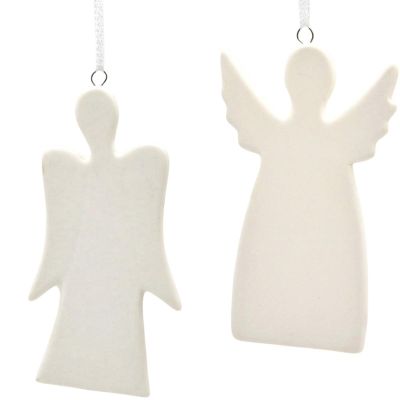 10. SET OF TWO DIY ANGEL PENDANTS 5x0.5x10.5CM