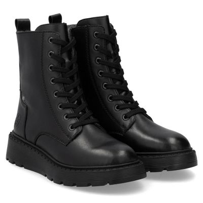 7. Women’s black lined leather ankle boots Rieker 70401-00