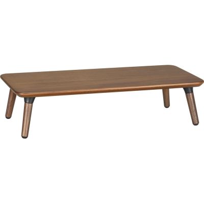 Maclean wooden monitor/laptop stand, (500x240x120mm), black walnut, max. 20kg, MC-930