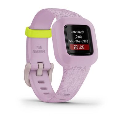 2. Garmin Vivofit Jr.3 Lilac Floral Kids' Sports Band