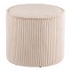 POUF CORDUROY BEIGE D40X35CM