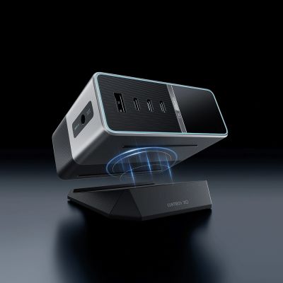 9. Cuktech TA3005U 300W 5-in-1 Charging Station with Digital Display - Silver