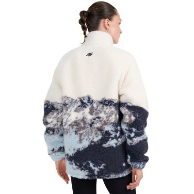 4. Fleece sweatshirt 4F U351 multicolor allover 4FWAW25TFLEU351 90A