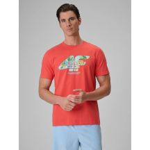 Men's regular printed T-shirt 4F 4FRSS26TTSHM4305-63S