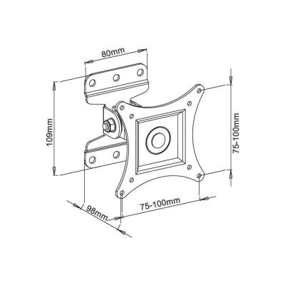 4. TECHLY TV WALL MOUNT LED/LCD 13-30 INCHES 23KG