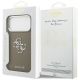 8. Guess Grained Big 4G Classic Logo Case for iPhone 17 Pro Max - Brown