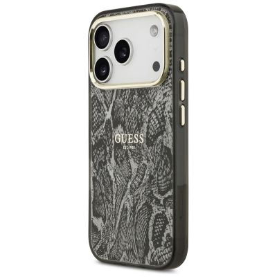 2. Guess Python Pattern MagSafe Case for iPhone 17 Pro / 18 Pro - Black