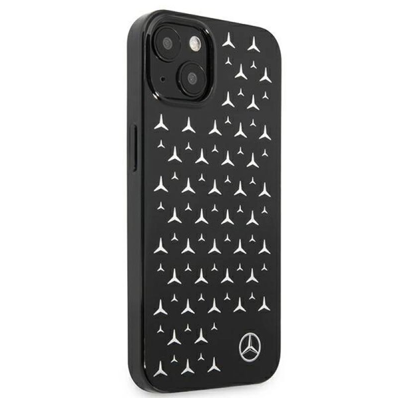 4. Mercedes Silver Stars Pattern Case for iPhone 13 mini - Black
