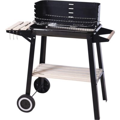 6. GARDEN GRILL CART 83x45.5x86.5CM BLACK