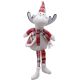 9. DECORATIVE CHRISTMAS REINDEER RED CHECKERED 35+20CM