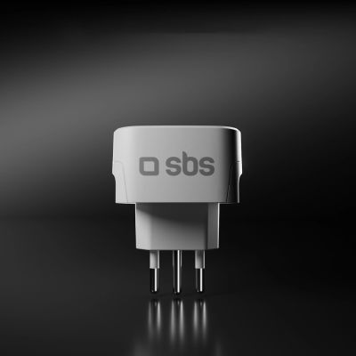 7. SBS IT Travel Adapter - Universal - White