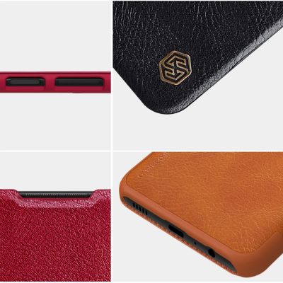 15. Nillkin Qin leather holster case for Samsung Galaxy A03s red