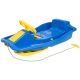 2. PLASTIC SLED WITH BRAKE AND STEERING WHEEL MIKOŁAJ 97x53x25CM BLUE